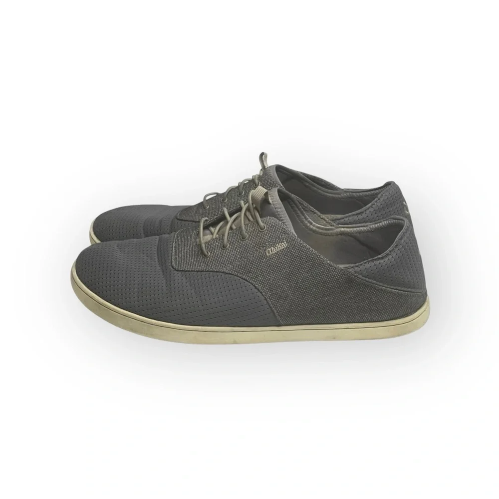 OluKai ʊ Nohea Moku Slide Drop in Heel Deck Boat Shoes Sneakers ʊ Charcoal ʊ 12
